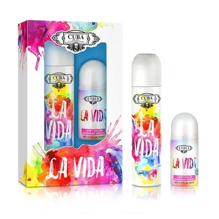 Cuba Originals Cuba Original Cuba La Vida For Woman + Deodorant Roll - On Eau de Parfum Femme 100 ml