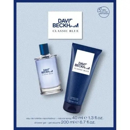 David Beckham Classic Blue Gift Set - Eau De Toilette 40ml and Shower Gel 200ml