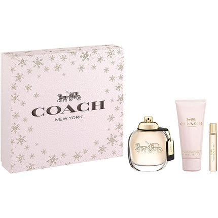 Coach Gift Set - Eau de Parfum 90ml Body Lotion 100ml and Travel Spray 7.5ml