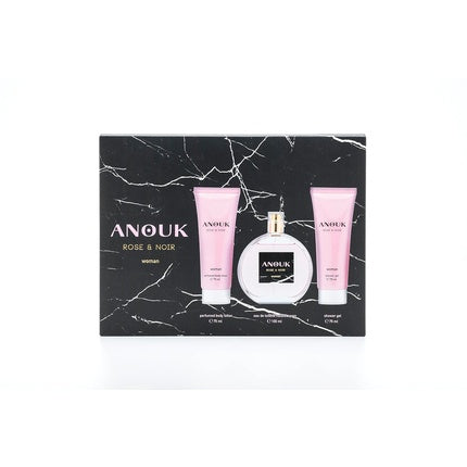 ANOUK Rose & Noir - Eau de Parfum 100ml + Shower Gel 75ml + Body Lotion 75ml Gift Set Femme