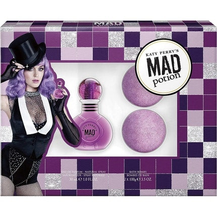 Katy Perry Mad Potion - Eau de Parfum 30ml & 2 x 100g Bath Bomb Gift Set