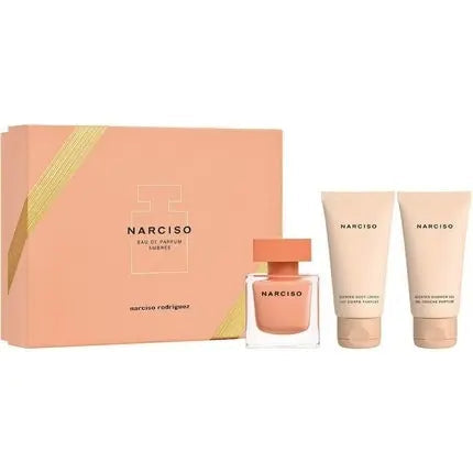 Narciso Rodriguez Narciso Ambree Set: - Eau de Parfum Spray 50ml, Body Lotion 50ml & Shower Gel 50ml