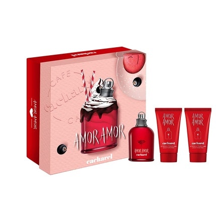 Cacharel Amor Amor Women's - Eau de Parfum Gift Set 1.7 Fl Oz Spray with Body Lotion