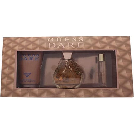Guess Dare by Guess for Women 3 Pc Gift Set 3,4oz EDT Spray 0,5oz EDT Spray 6,7oz Body Lotion