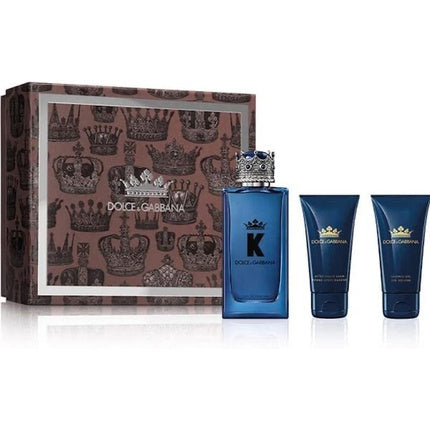 Dolce & Gabbana K 3 Piece Gift Set: Eau De Parfum 100ml Aftershave Balm 50ml Shower Gel 50ml 6.6 Fluid Ounces