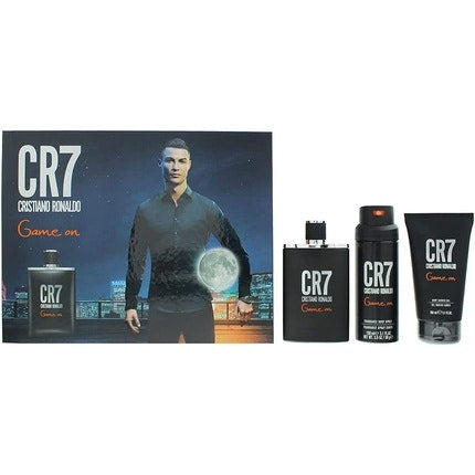 Cristiano Ronaldo Cr7 Game On 3 Piece Gift Set: - Eau De Toilette 100ml, Shower Gel 150ml, Body Spray 150ml