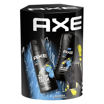 Axe Alaska Gift Set with Body Spray, Shower Gel, and Smartphone Gloves