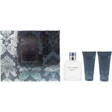 Dolce & Gabbana Dolce & Gabbana Light Blue Pour Homme Gift Set + Aftershave Balm + Shower Gel Eau de Toilette 125ml pour homme