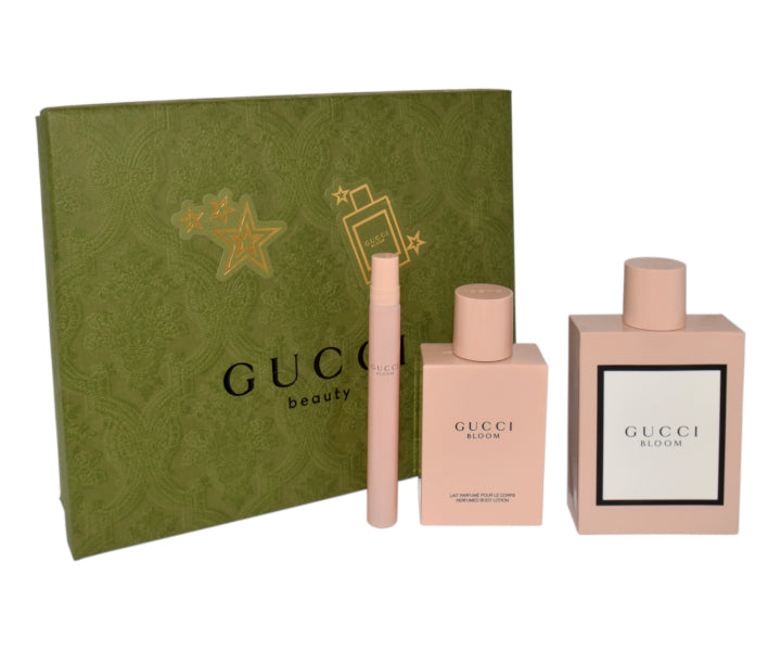 Gucci Bloom 3-Piece Set d Body Lotion Floral 2.38 Fl Oz Eau de Parfum pour femme